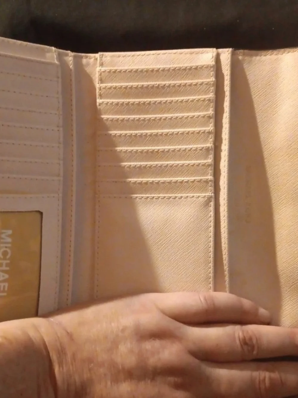 Michael Kors Pink Saffiano Leather Continental Wallet with Gold Logo